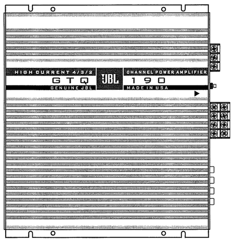 GRAND TOURING GTQ 190 - Black - 4/3/2 - Channel Amplifier - Hero